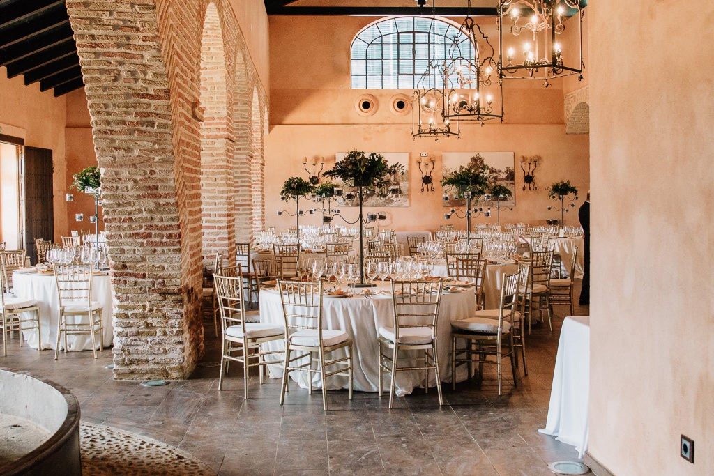Hacienda para la celebración de bodas en Sevilla. Interior restaurado.